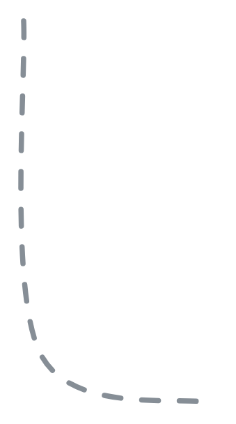 dotted bent line